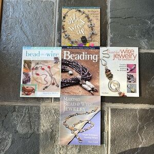 Lot of 5 Beadwrapping / Wirewrapping Tutorial Books